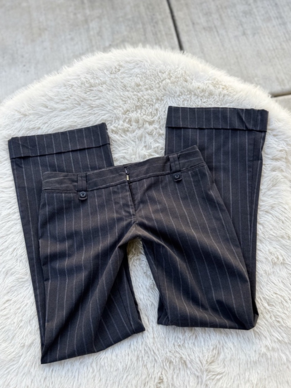 Office Low-Rise 90's Vintage Tracy Evans Pinstriped Dress Pants Women's Size 9